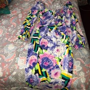 Stretchy colored dress